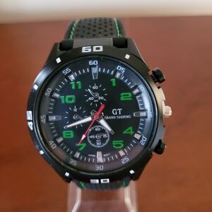 Brand New Black and Green GT Grand Touring Men's Watch